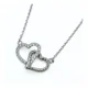 thumbnail image 2 of Collar Corazones Entrelazados, Plata 925 Y Circonitas Pavé Plateado, 2 of 4