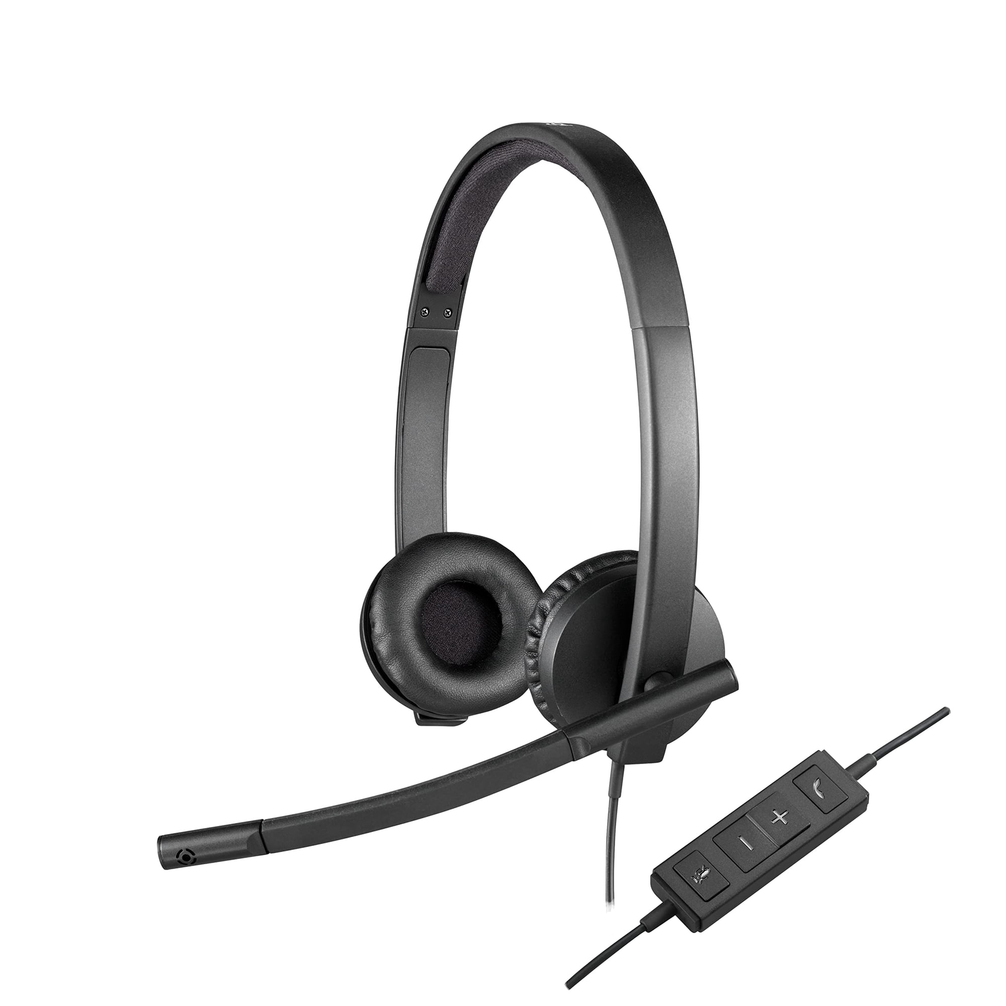 Auriculares Estéreo Logitech H570e Con Cable Y Micrófono Con Cancelación De Ruido