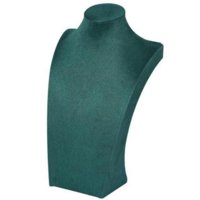 Ioensy - Terciopelo Collar Soporte Caballete Busto Maniquí Cadena Display Organizador Verde 20Cm
