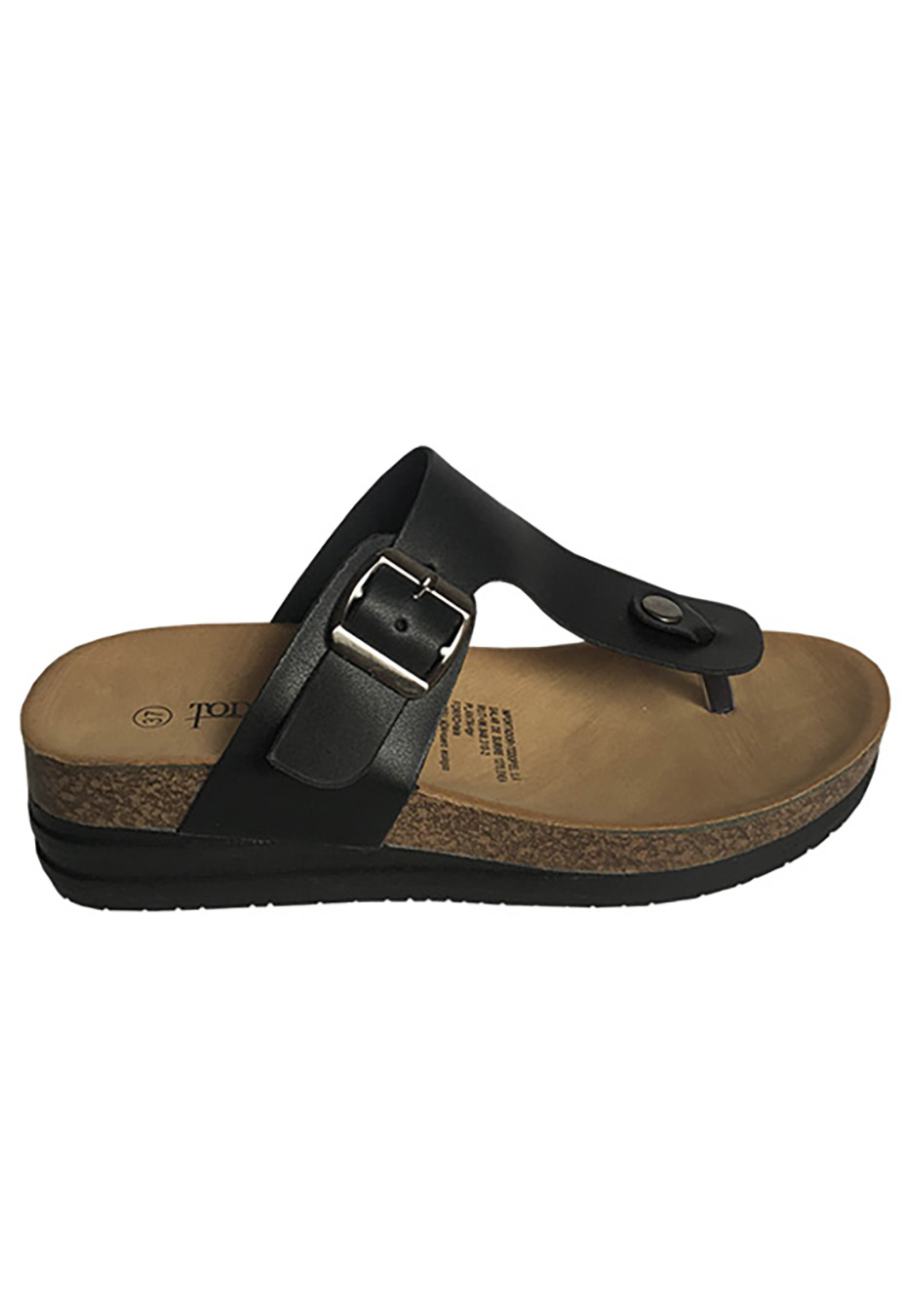 Todopiel - Sandalia Ecocuero Zay33 Negro