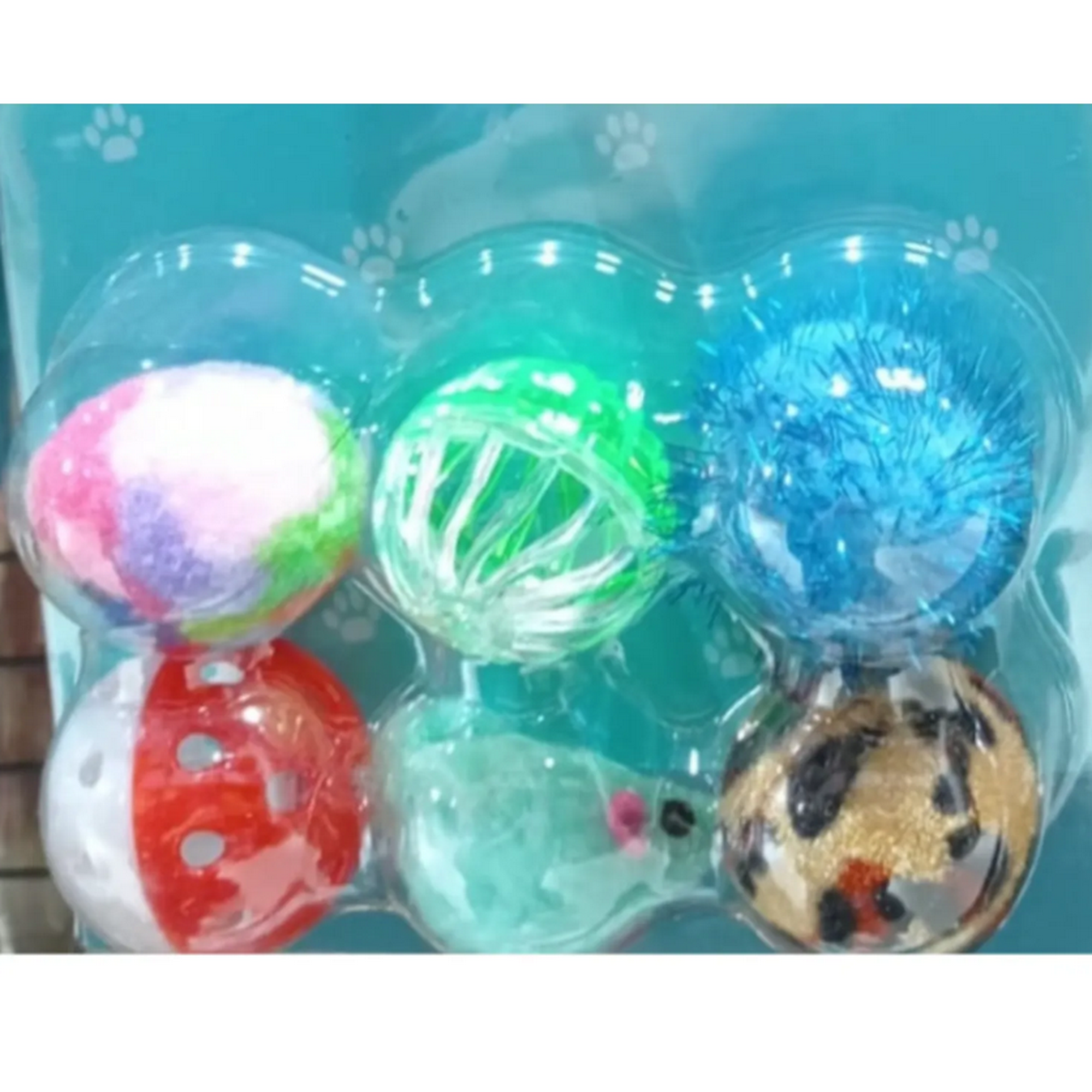 Genérico - Set 6 Pelotas De Juguete Para Gatos