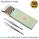 thumbnail image 5 of Pinzas Beaditive 15 cm Puntas Dentadas y Curvadas 3 piezas, 5 of 9