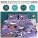 thumbnail image 5 of Ge_ngar Print Bedding Set Pattern Duvet Cove Set 3 Pieces 1 Quilt Cover And 2 Pillowcases for Women Men Teens, 5 of 5
