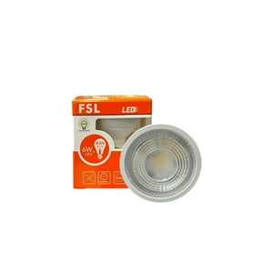Pack X3 Ampolletas Led Gu10 6W- (Luz Neutra) Fsl