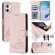 thumbnail image 5 of Funda tipo cartera FOXDOCK para Motorola Moto G14 4G con soporte, ranuras, RFID, diseño de gato, 5 of 5