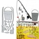 thumbnail image 1 of Cutting Dies Coolifwang, marco de herramientas de pesca, papel para álbum de recortes, 1 of 7