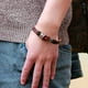 thumbnail image 5 of Pulsera unisex de cuero con nudo infinito y broche, 5 of 6