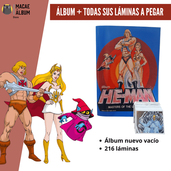 Álbum He Man (rmst 83') + Todas Sus Láminas A Pegar
