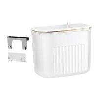 Magideal - Cubo De Basura Colgante Con Tapa, Contenedor De Compost Para Cocina, Práctico Cubo De Basura Para Residuos De Alimentos, De De Montaje En Pared Para Blanco S