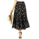 thumbnail image 5 of INSPIRE CHIC Falda Floral de Mujer con Volantes en Capas de Chifón Línea A Maxi Falda Negra L, 5 of 8