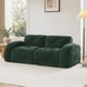thumbnail image 1 of 2-seater Tufted Sofa Couches With boneless Sofa,Soft Velvet Fabric,Bottom Anti-Slip Design,32D High Density Sponge,Ergonomic Design Bottom,No Assembly Required,Fits Living Rooms,Green, 1 of 3