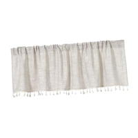 Magideal - Cortina De Cenefa De Ventana De Cocina, Cestas Apagadas, Decoración Del Hogar De Poliéster Pequeño, Bolsillo Para La Barra Para Lavandería De Sótano 1 140X45Cm