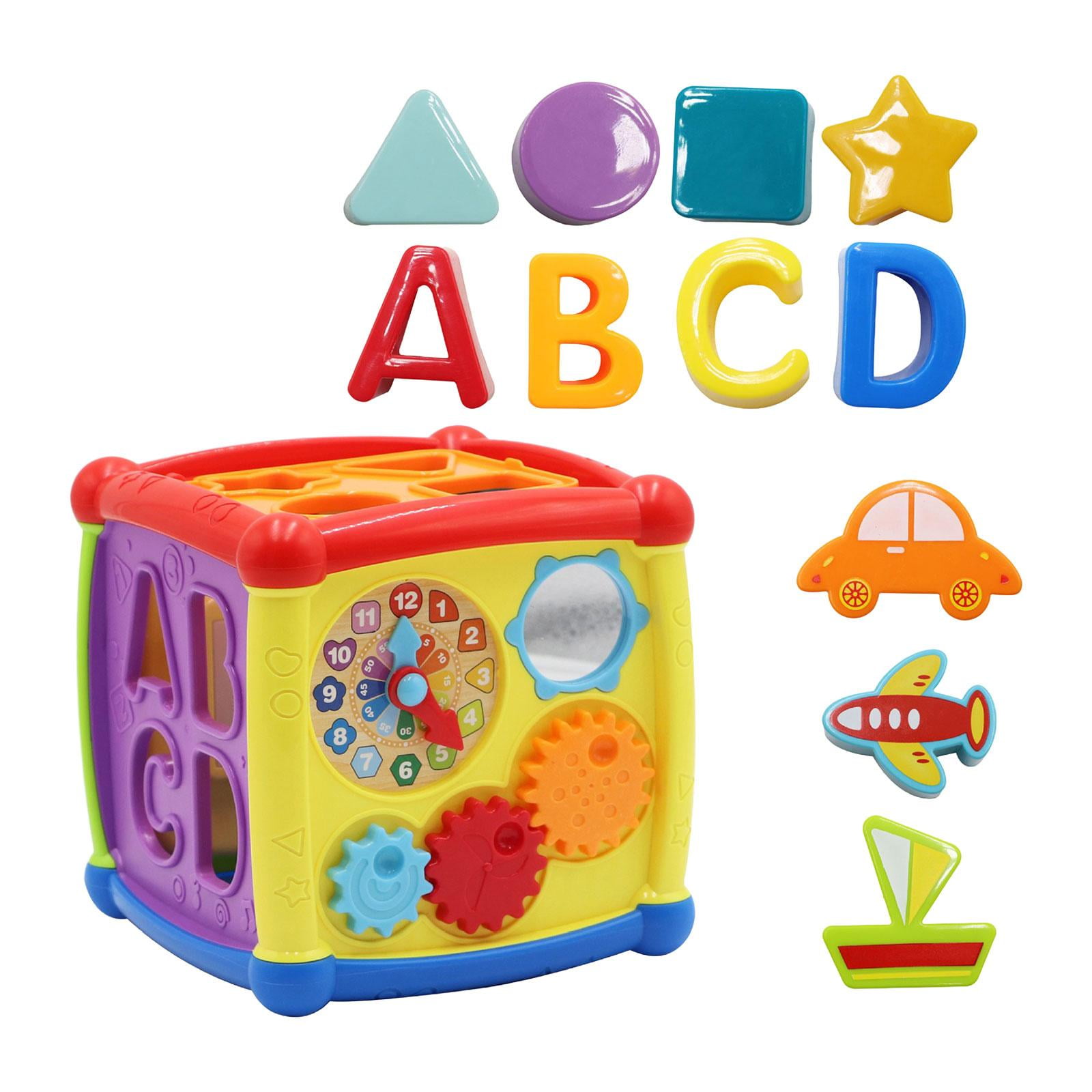 Nishiyuenyi - Cubo De Actividades Para Bebés Montessori Para La Creatividad, La Imaginación Y La Exploración Sensorial