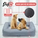 thumbnail image 4 of Cama de perro cuadrada Duke talla M 70 x 50 x 16 cm Gris, 4 of 11