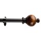 thumbnail image 1 of Set de Barra Simple Madera Queen Negro 180 cm Metal, 1 of 3