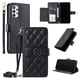 thumbnail image 5 of Funda tipo billetera FOXDOCK para Samsung Galaxy A33 5G – Tapa abatible con correa para mujer, 5 of 5