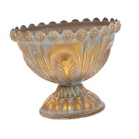 Ioensy - Macetero De Metal Para Decoración Del Hogar, Contenedor De Plantas Para Terraza, Balcón, Patio