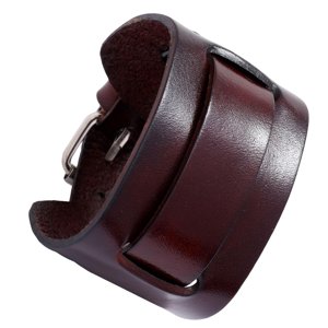 Ioensy - Pu Cuero Punk Pulseras Ajustable Joyería Regalos Para Hombres Mujeres Fiesta Marrón