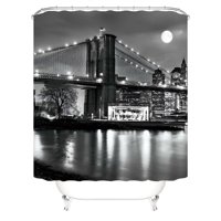 Genérico - Cortina De Baño Impermeable Más Forro De Ducha 180X180 Cm