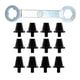 thumbnail image 4 of 12x Clavos Para Botas De Fútbol Clavos De Repuesto Estables Para Deportes De Interior Y Exterior Color Negro Con Llave De 13mm Y 15mm, 4 of 5