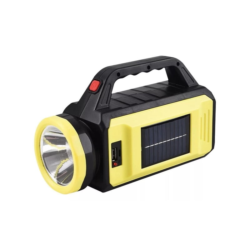 Genérico - Linterna Led Recargable Usb Solar 3 Modos De Luz Rondon