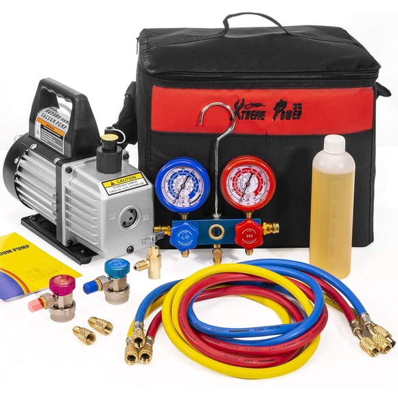 Juego de manómetros XtremePowerUS HVAC R134a R12 R22 R410a