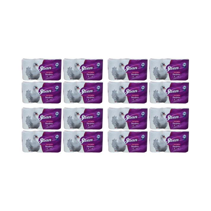 Pack 96 Rollos Papel Higiénico Swan Doble Hoja 20Mts