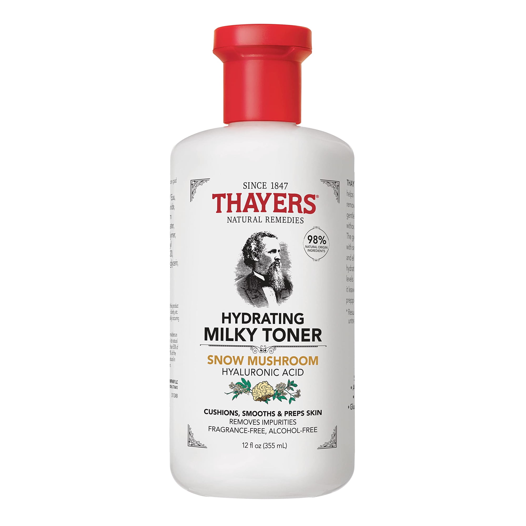 Tónico Facial Thayers Milky Con Hongos De Nieve Y Ácido Hialurónico