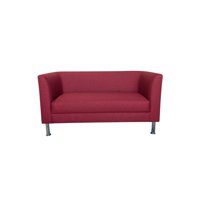 Diseños Valestrini - Sofa Caribe Dos Cuerpos En Lino Rojo