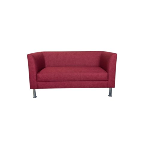 Diseños Valestrini - Sofa Caribe Dos Cuerpos En Lino Rojo