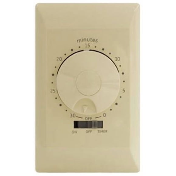 Interruptor de pared Jasco 15082, 30 min, cableado duro, color marfil
