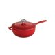 thumbnail image 2 of Sartén Saucier Tramontina de Hierro Fundido Esmaltado 3 L Rojo con Tapa, 2 of 7