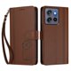 thumbnail image 3 of Funda Cartera Trébol para Motorola Edge 60 Neo con Ranuras Tarjetas y Carga Inalámbrica Marrón, 3 of 6