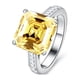 thumbnail image 1 of Anillos de Boda de Moissanita Corte Asscher de 5 Uds Color D Claridad VVS1 Anillos de Diamante para Mujer Anillos de Moissanita de Plata Esterlina S925 para Mujer con Certificado, 1 of 8