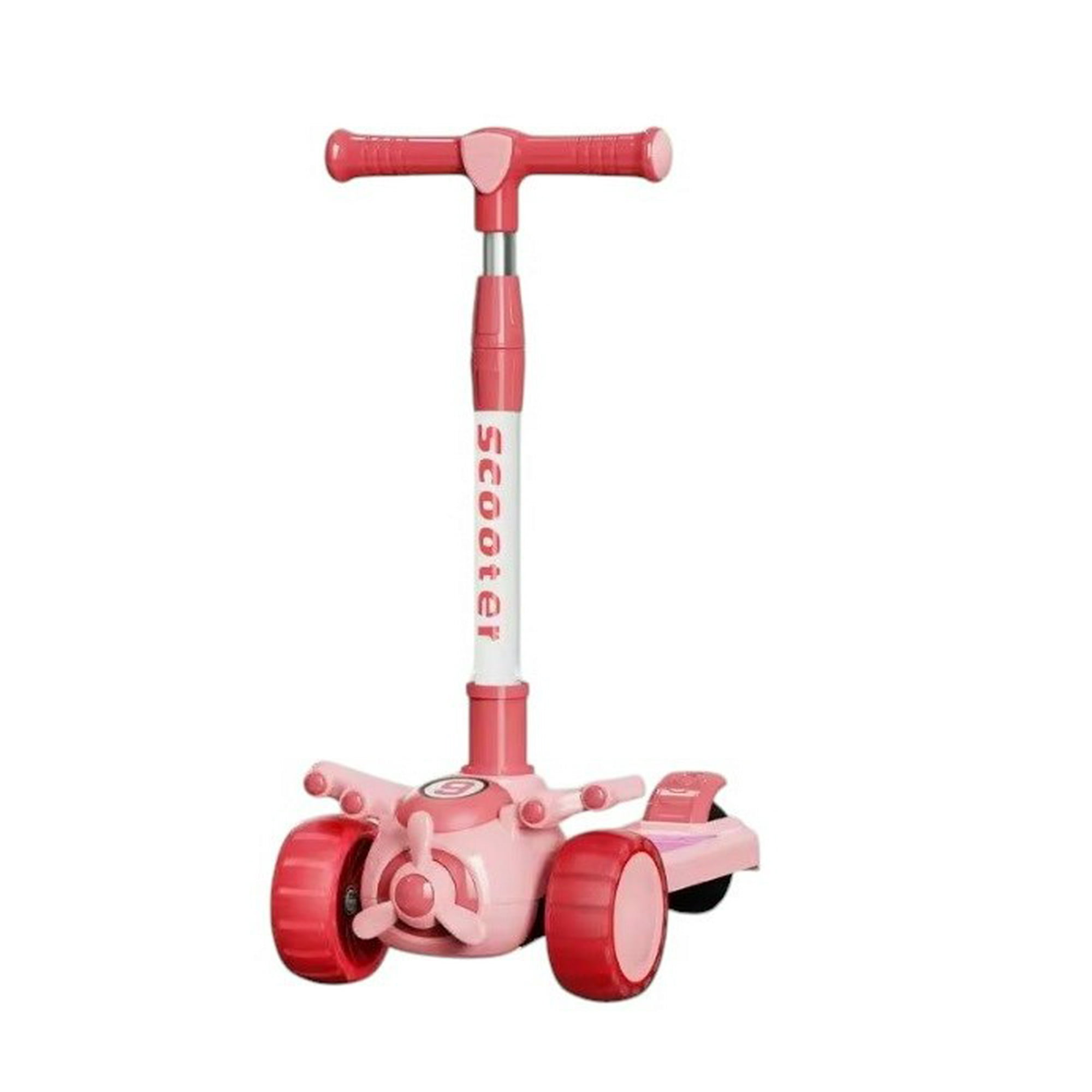 Vipnetwork - Monopatín Scooter Niños Avión Rosado