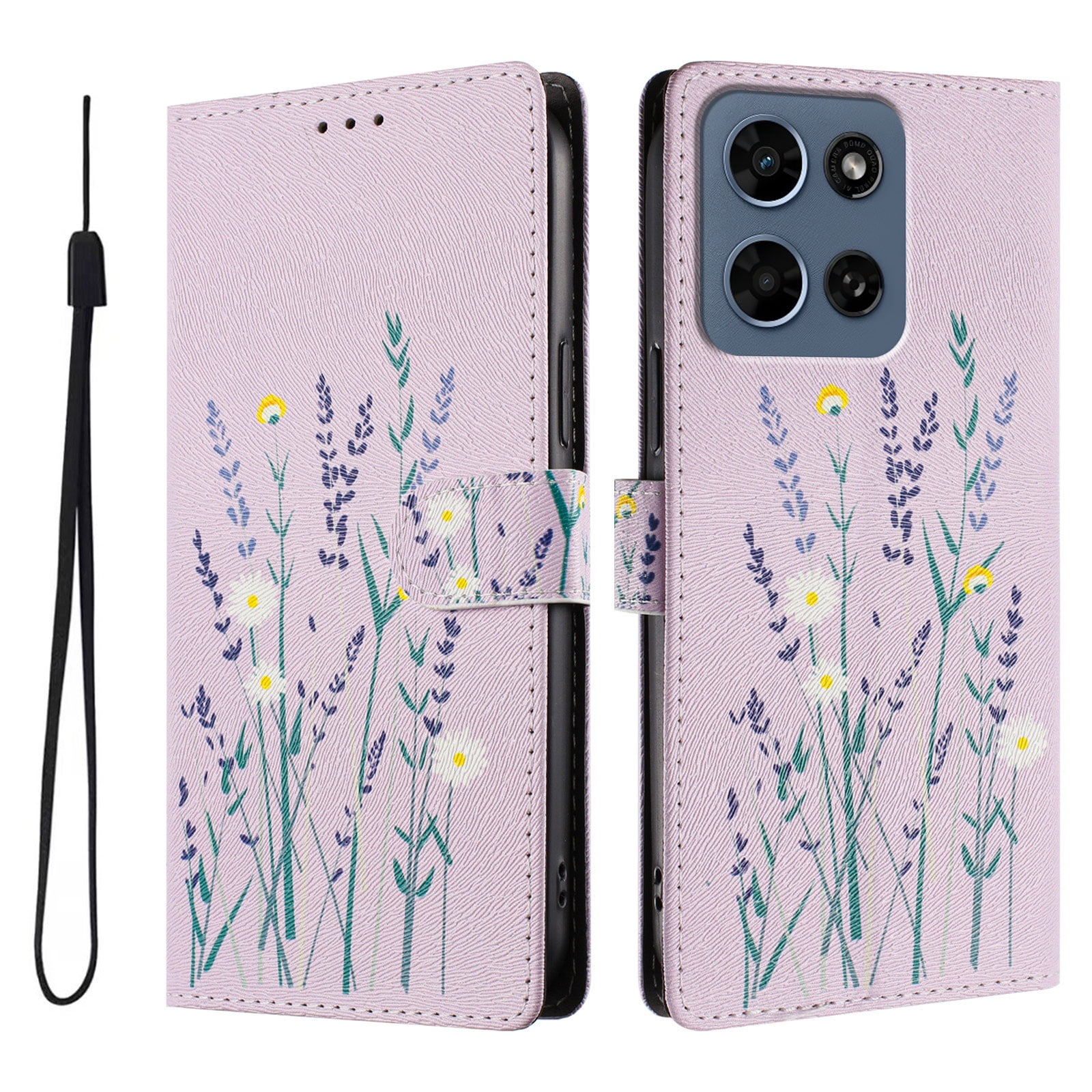 Foxdock Funda Tipo Cartera Para Motorola Moto G Play 2026 Con Soporte Y Correa – Diseño De Patrones Lindos