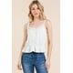 thumbnail image 1 of Top Camisola de Canalé con Lazo Delantero y Peplum de Encaje, 1 of 5