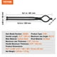 thumbnail image 2 of Pinzas Blacksmith VEVOR de 18 pulgadas con perno en V, acero al carbono, 2 of 2
