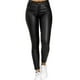 thumbnail image 1 of JEANS ECO CUERO CALCE PERFECTO TIRO ALTO ELASTICADOS BOTÓN CIERRE TALLA M, 1 of 3
