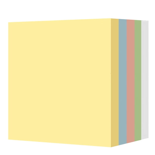 AiTodos – 800 Notas Adhesivas, 75x75 Mm, Amarillo Claro, Reutilizables, Para Oficina, Escuela Y Hogar