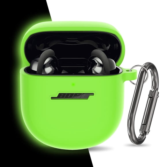 Funda de Silicona AIBEAMER para Bose QuietComfort Earbuds II Verde