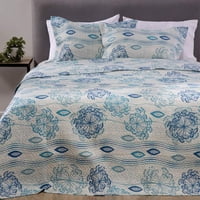 Zahr - Cubrecama Estampado 2.5 Plazas Calipso