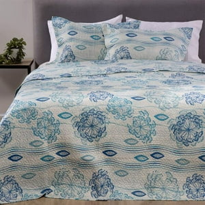 Zahr - Cubrecama Estampado 2 Plazas Calipso