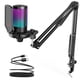 thumbnail image 1 of Micrófono de condensador USB para juegos FIFINE A6T con Boom Arm RGB, 1 of 8