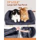 thumbnail image 2 of Rascador para Gatos KinoTail con Cama Superior de 48x40 cm y Postes de Sisal, 2 of 8