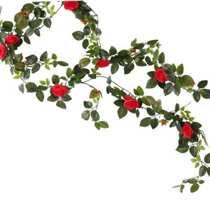 Bothyi - Enredaderas De Rosas Artificiales, Enredaderas De Rosas Para Decoraciones De Baby Shower, Color Rojo