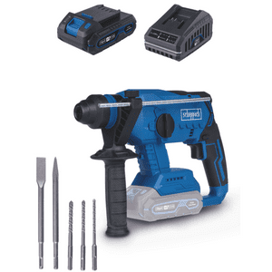 Rotomartillo Inalambrico Brushless Profesional Scheppach Con Cargador Y Batería De 2 Ah 50Hz