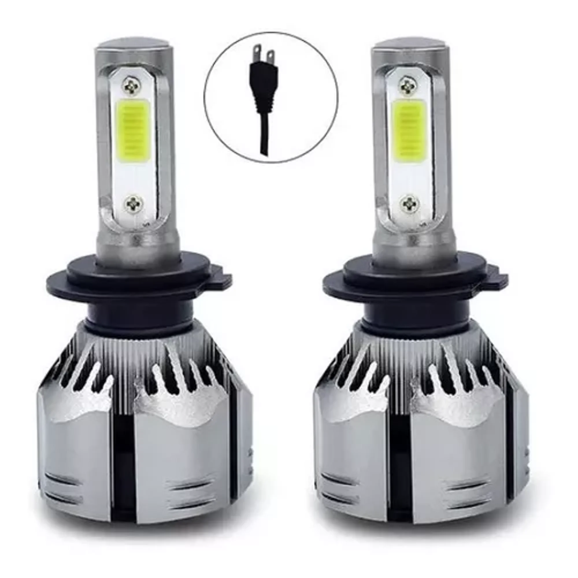 Mundo Accesorios - Ampolleta Led H7 1200ml 12-24v Para Autos, Camionetas Y Motos