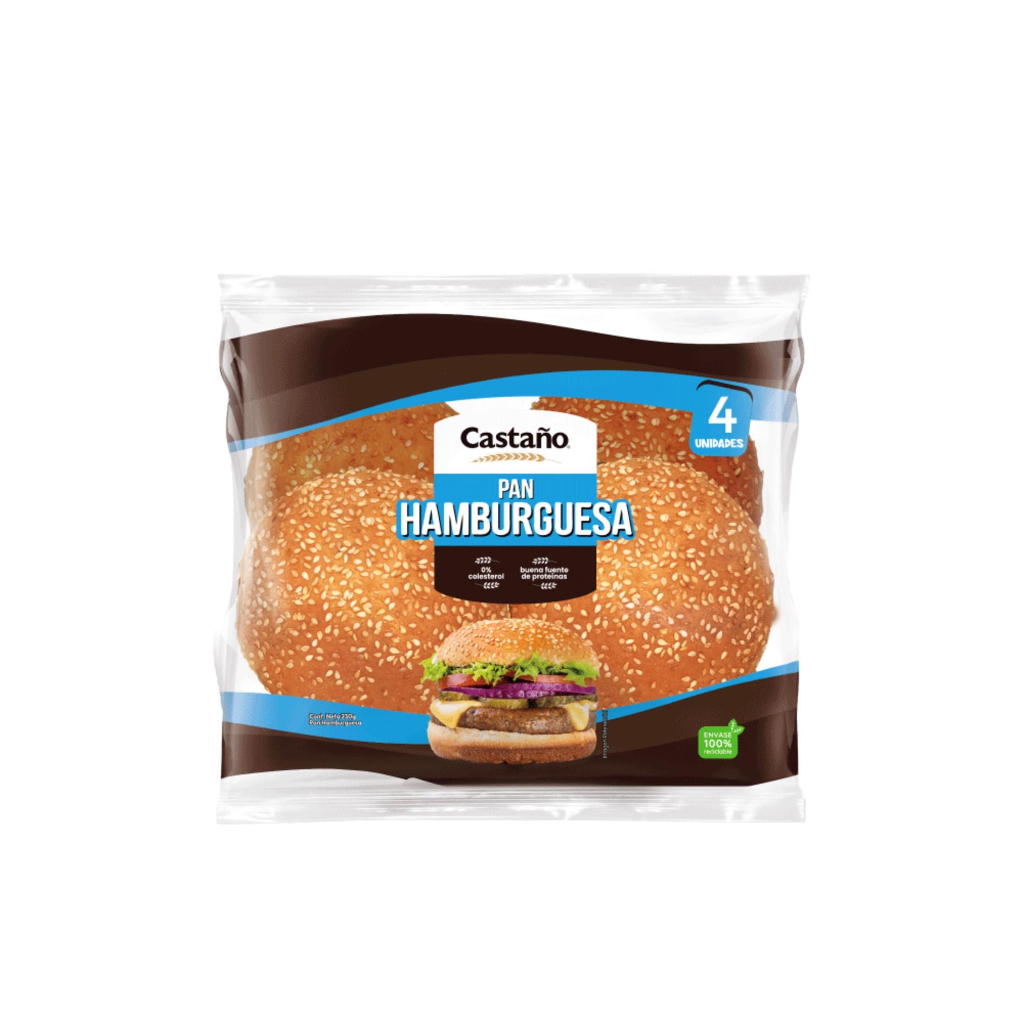 Pan De Hamburguesa 230 g Castaño