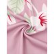 thumbnail image 5 of INSPIRE CHIC Conjunto de Pijama para Mujer 3 Piezas Top de Tirantes Pantalones de Pierna Ancha Bata de Manga Larga Conjunto S Rosa, 5 of 6